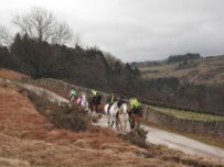 Danby District Bridleways Group out for a ride in the North York Moors National Park
